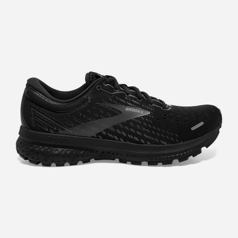 Brooks Ghost 13 Australia - Women's Road Running Shoes - Black/Black (578436-AEX)